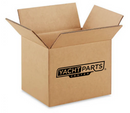 A Open Card Box With Yacht Parts Center Logo
